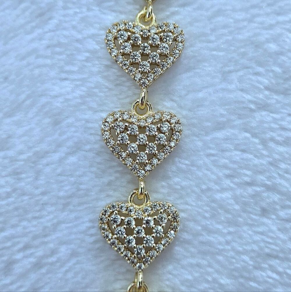 Gemelli👭 "Rebecca" Gold Hearts💛 Necklace - NWT - Picture 9 of 16